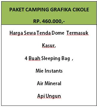 harga camping grafika cikole lembang