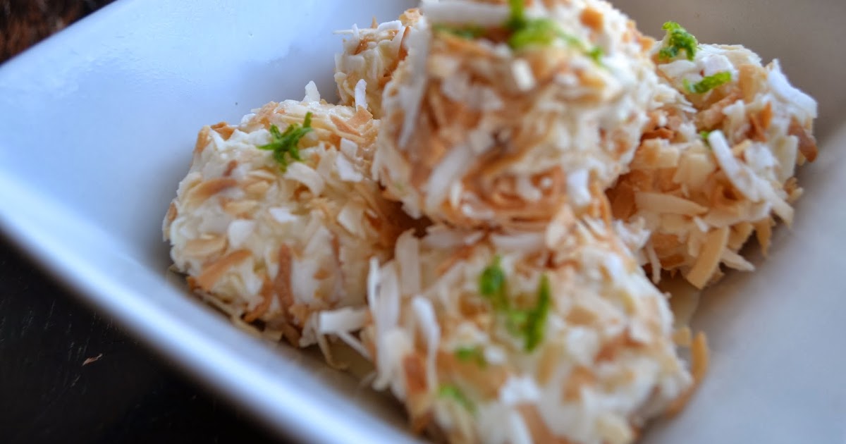 sweet and savory seven Coconut and Lime Ice Cream Snowballs