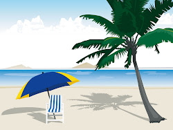 vector beach wallpapers 1080p summer backgrounds ray cartoon tropical desktop illustration background chair umbrella blu scenery tag wallcoo nature abstract