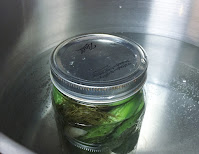 Loosen lids before placing in water to boil