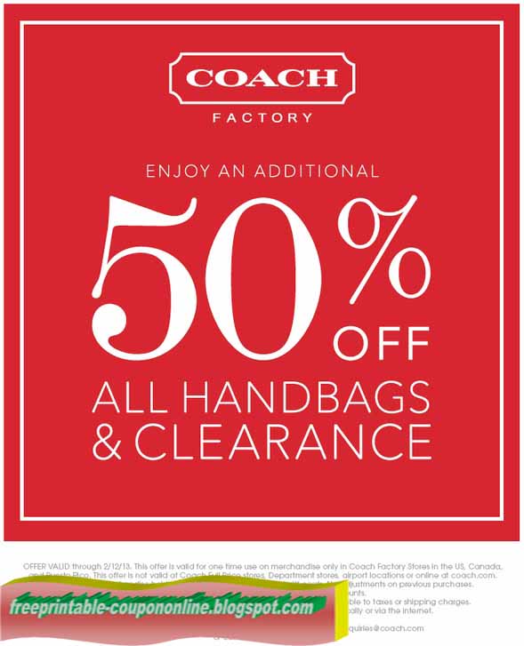 Printable Coupons 2020 Coach Coupons