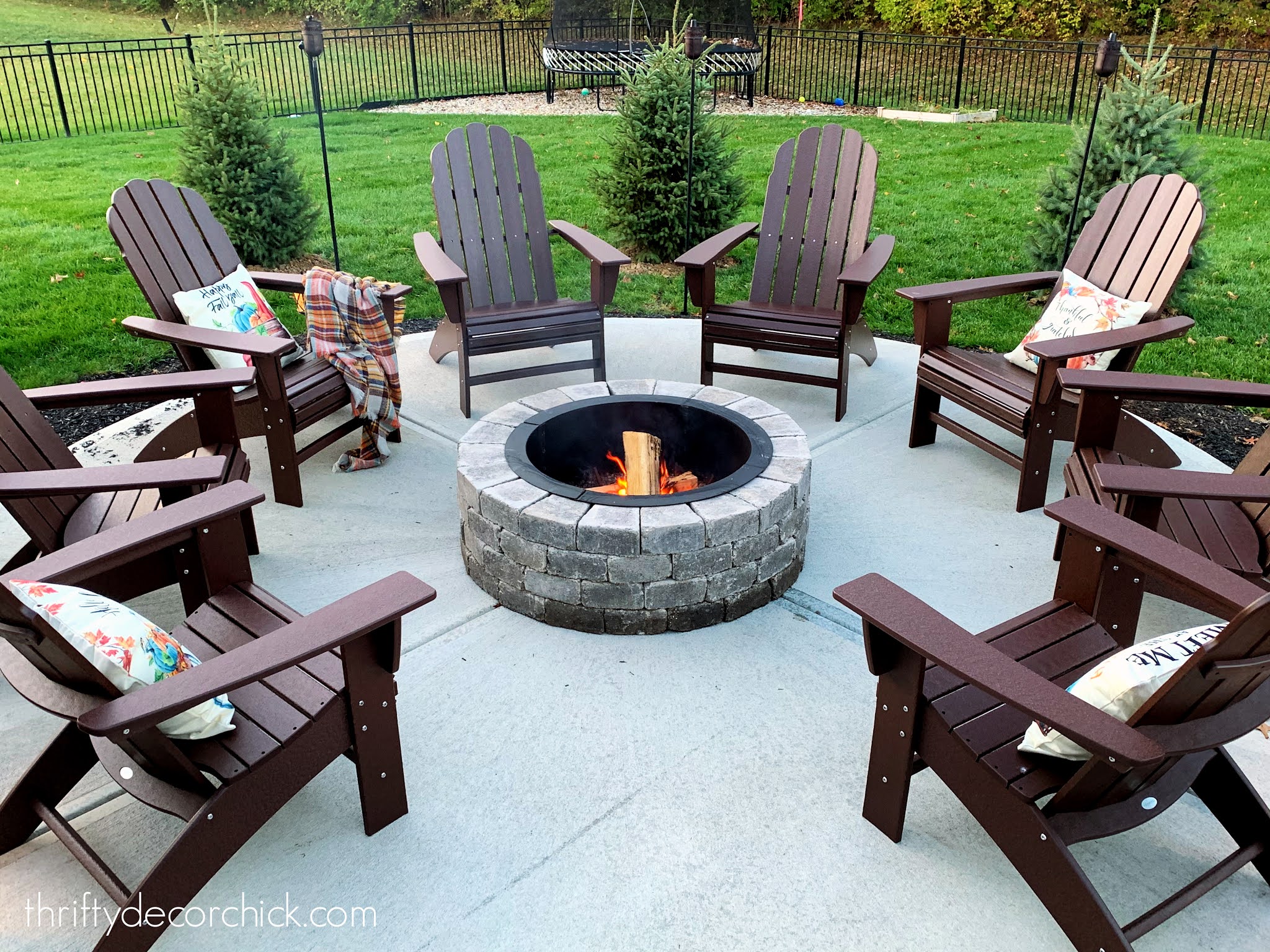 Our Cozy Round Patio Fire Pit With New, Circular Fire Pit Patio