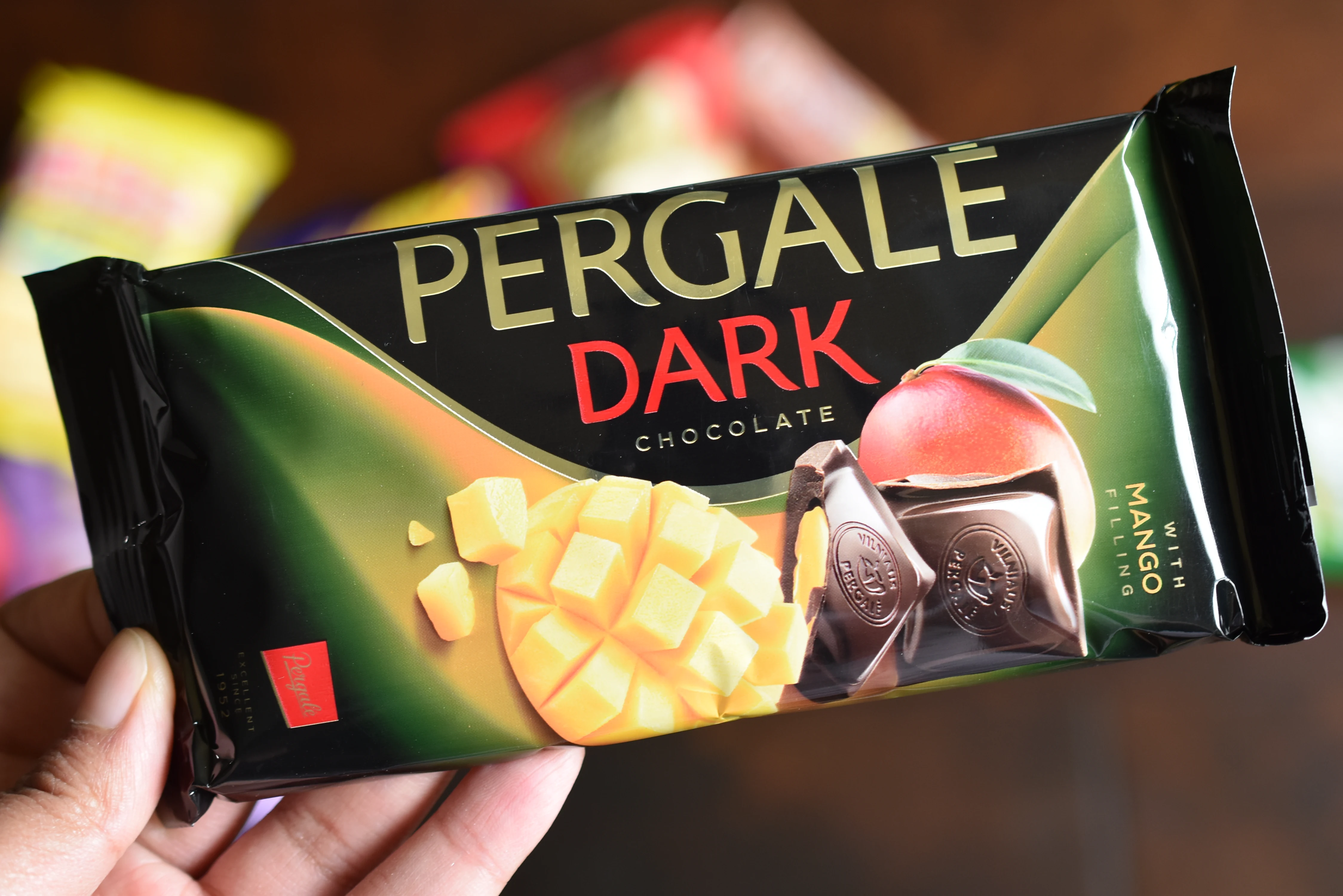 Pergale Dark Chocolate Mango from Lituania