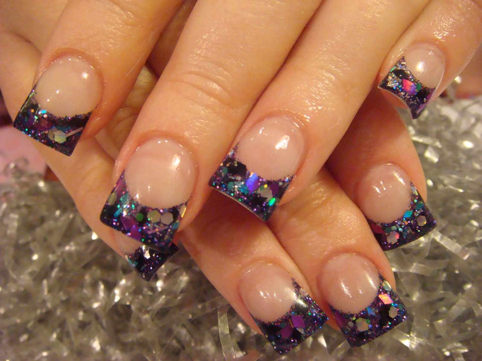 5. Glittery Spring Nail Art - wide 7