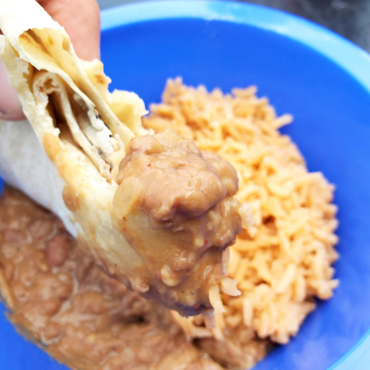 Refried Beans and Potatoes Tortillas