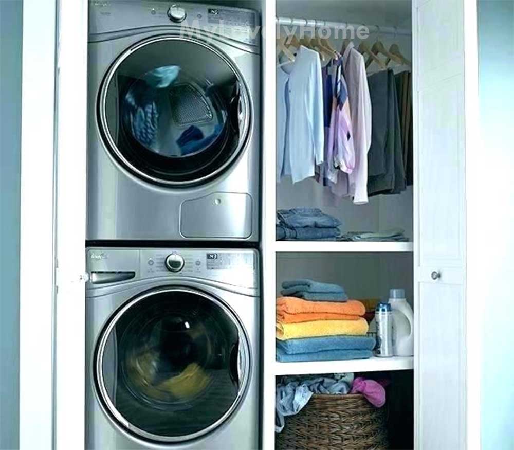 Stackable Washer and Dryer Washing Machine Placement Ideas