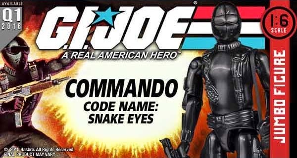 Snake Eyes 12” Jumbo Vintage G.I. Joe: A Real American Hero Action Figure by Gentle Giant