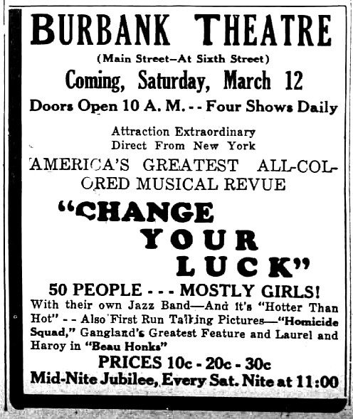Los Angeles Theatres: Burbank / New Follies Theatre