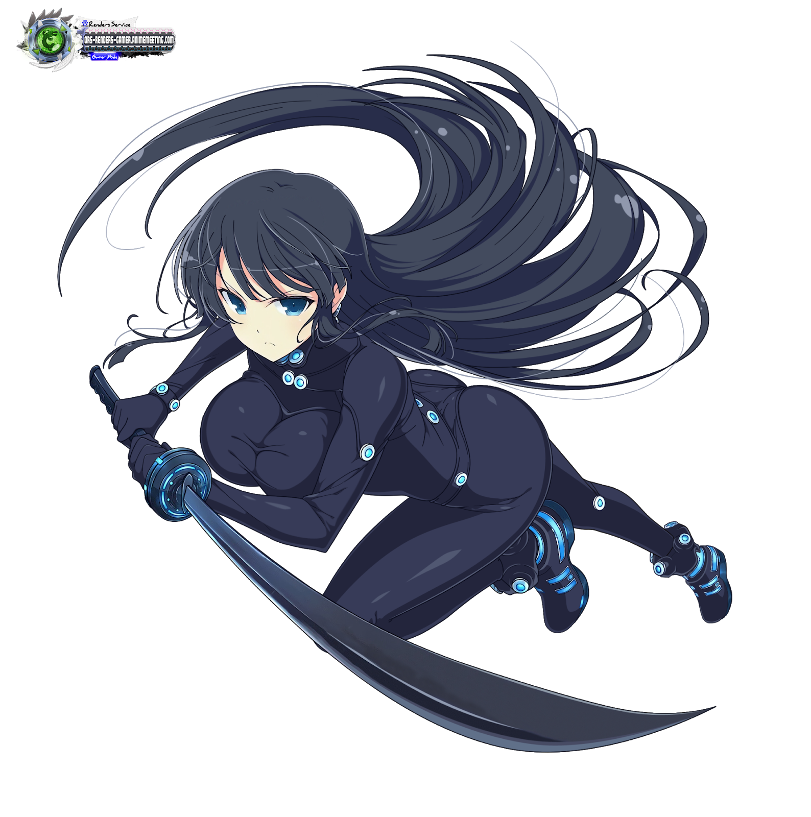 Senran Kagura:Ikaruga Ultra Sexy GANTZ Battle Render | ORS Anime