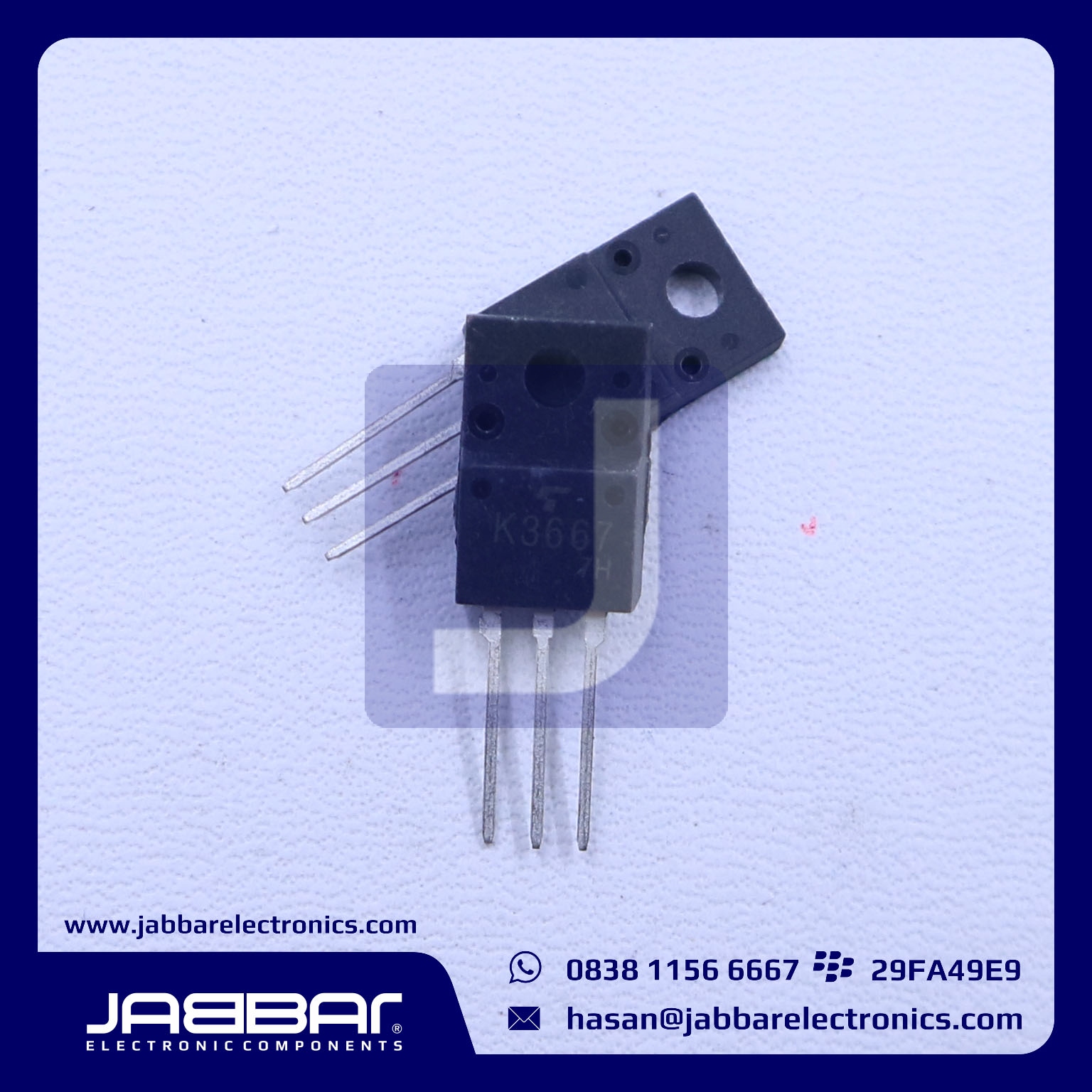 JUAL TRANSISTOR K3667 - Pusat Komponen Elektronika