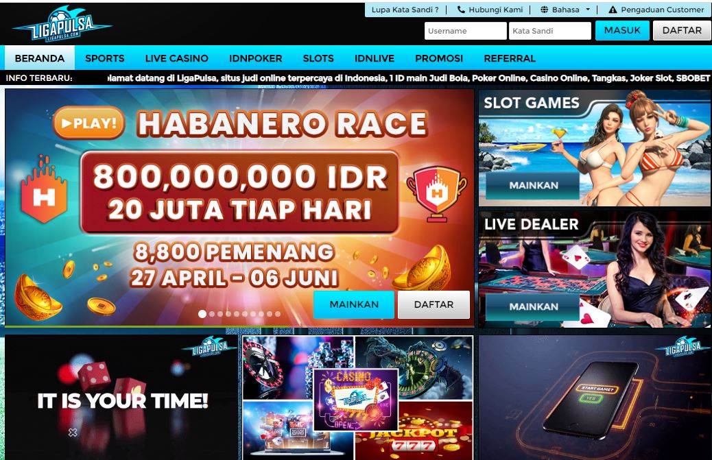 DAFTAR SITUS JUDI DEPOSIT PULSA TANPA POTONGAN TERPERCAYA 2020