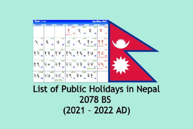 Nepal Public Holidays 2078