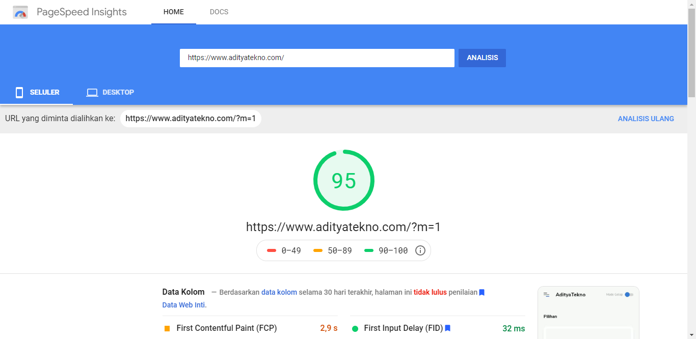 Cara Menggunakan Google PageSpeed Insight untuk Optimasi Blog Cara Menggunakan Google PageSpeed Insight untuk Optimasi Blog