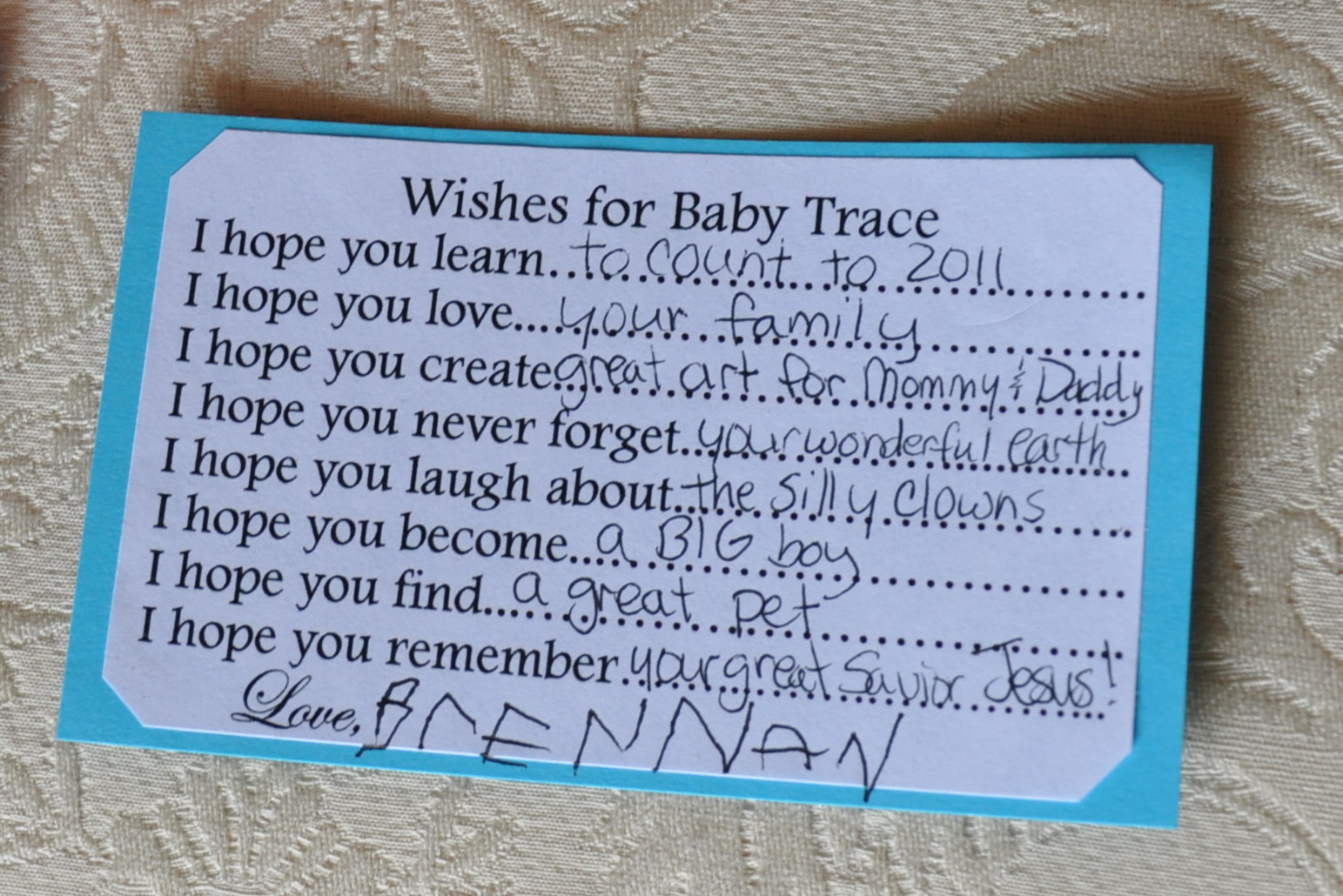 I Hope You Experience Baby Wishes Clearly Candace Polka Dot Love 5E6
