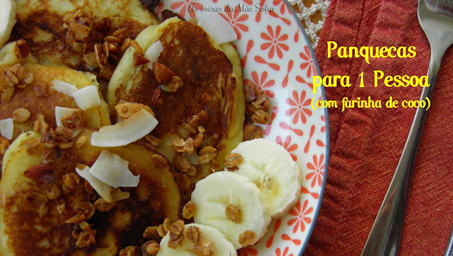 Panquecas para 1 Pessoa (com farinha de coco) - Sexta Feira Vegetariana