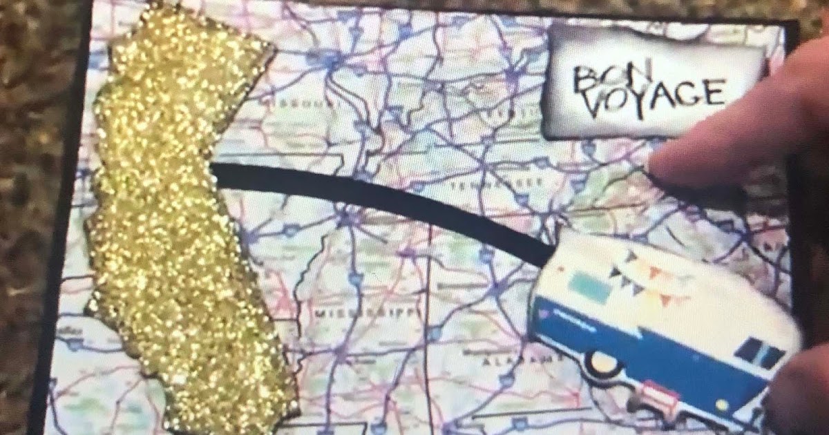 I like to cut and paste California Slider Card