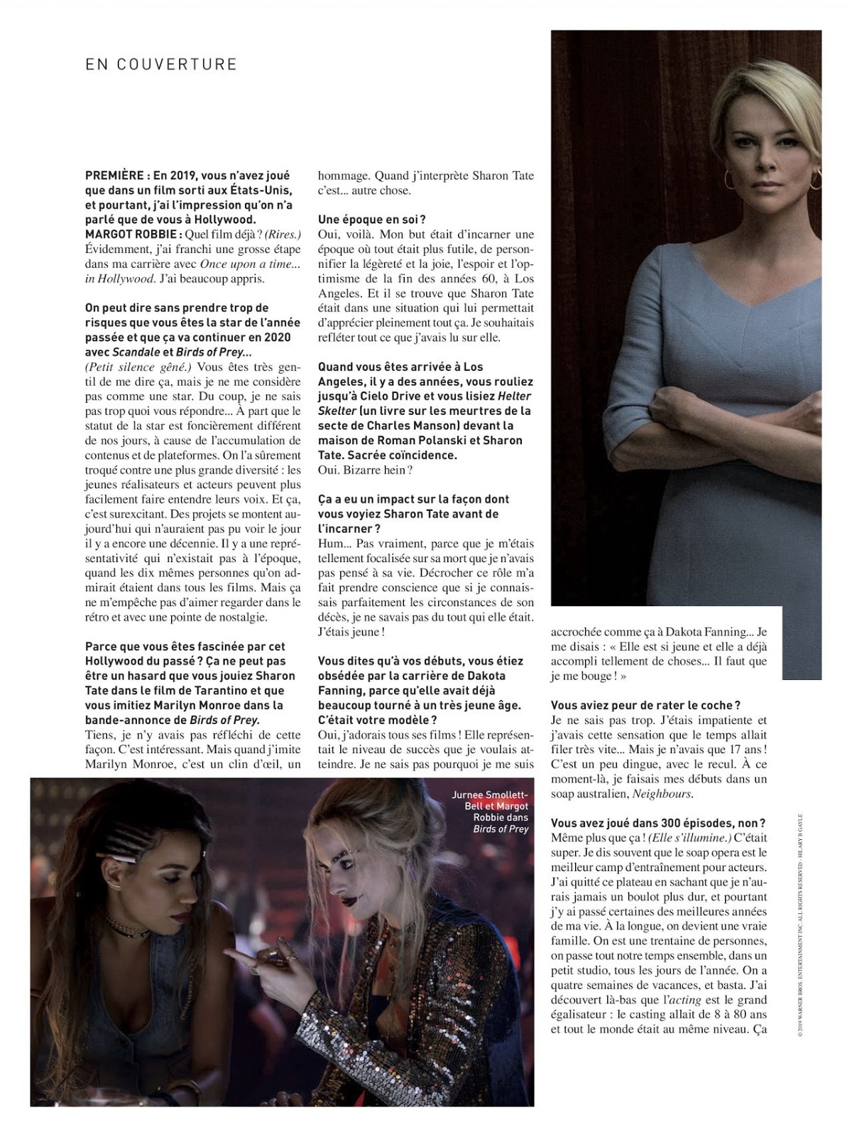 Margot Robbie – Premiere Magazine January 2020 Issue