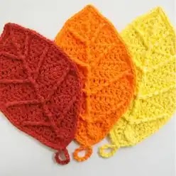 Hojas de Otoño a Crochet Hojas de Otoño a Crochet