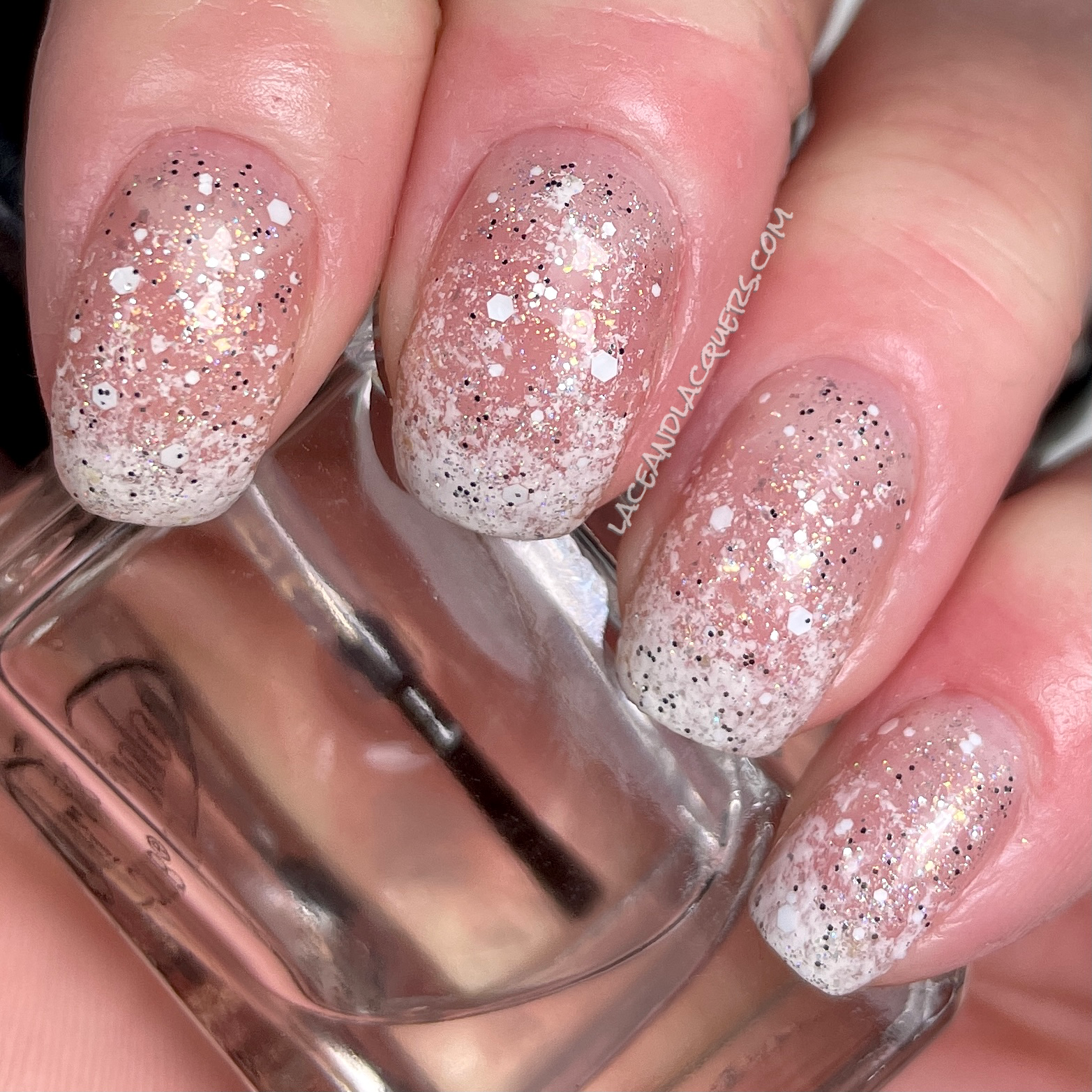 Holiday Snow Nail Art Lace & Lacquers Bloglovin’
