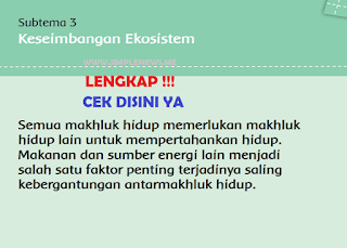 Subtema 3 Keseimbangan Ekosistem Kelas 5 Tema 5 www.simplenews.me