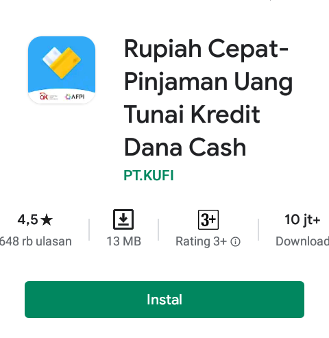 Aplikasi Pinjol Rupiah Cepat Pinjaman Uang Tunai Kredit Dana Cash Ngeblogo<script async src=