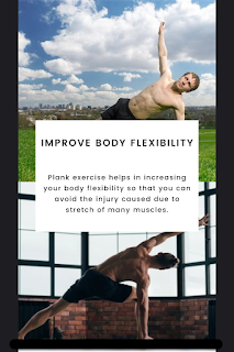 Plank improve body flexibilty