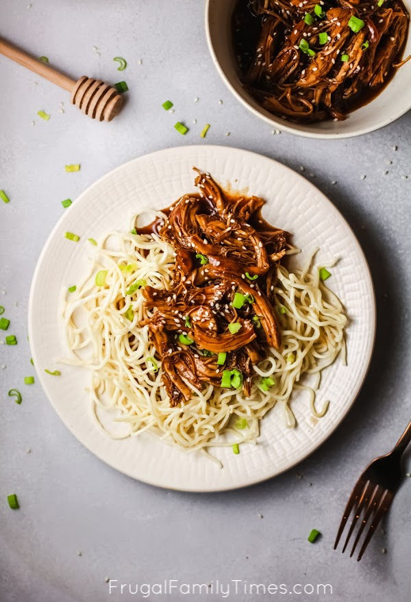 Instant Pot Honey Teriyaki Chicken (a Dump Recipe with FROZEN Chicken Breasts!) chicken teriyaki instant pot