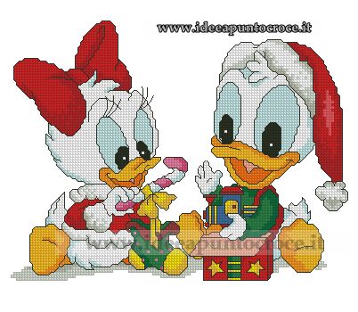 Disegno di Paperino e Paperina a colori per bambini