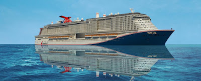 Artists Rendering of Carnival Cruises' Mardi Gras Currently Under Construction at Meyer Turku Yard.