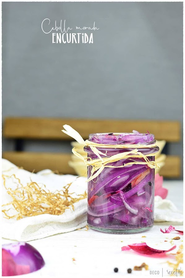 Cómo hacer cebolla morada encurtida (cebolla en vinagre)+5 recetas con cebolla morada