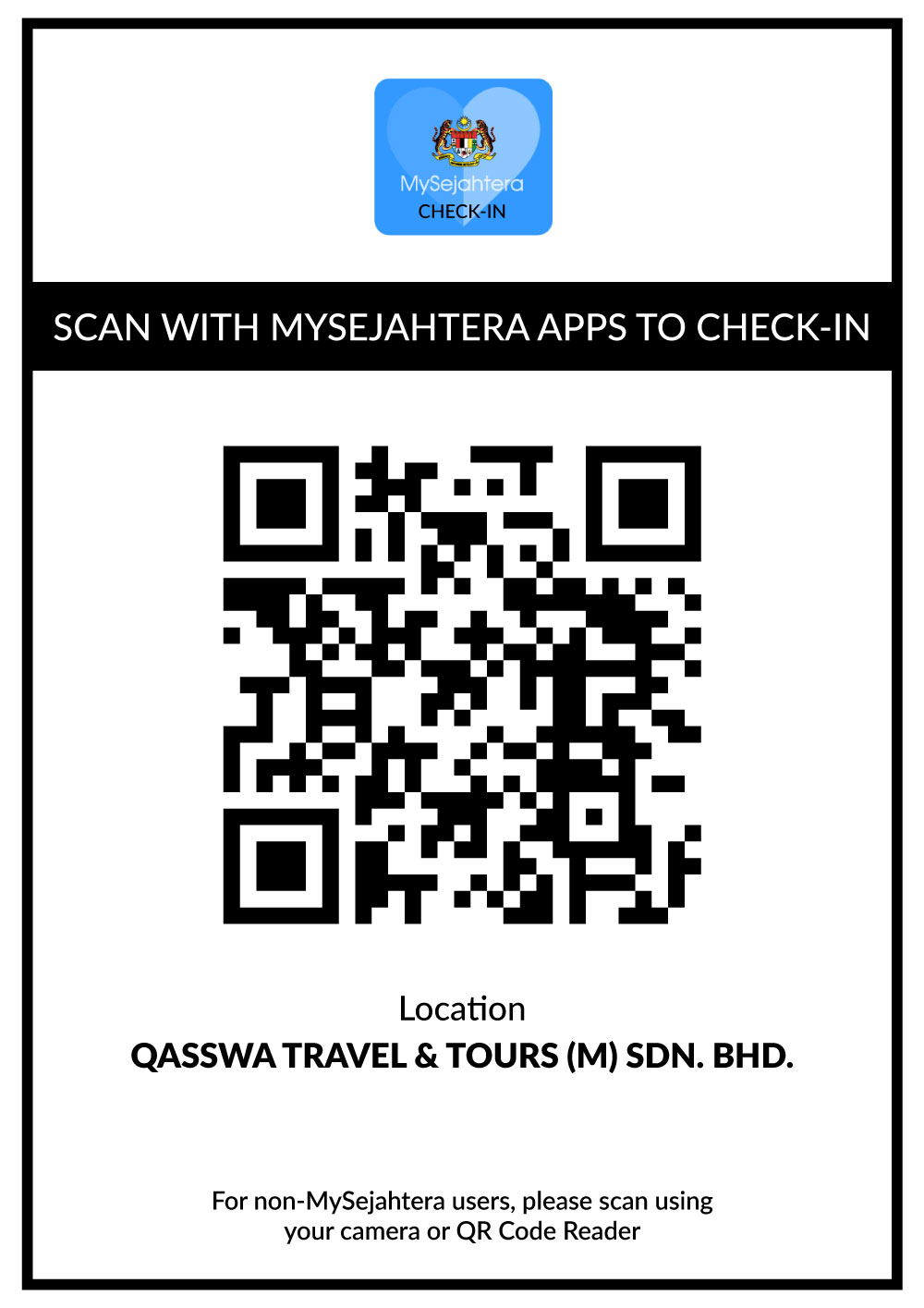 Cara buat qr code mysejahtera untuk majlis