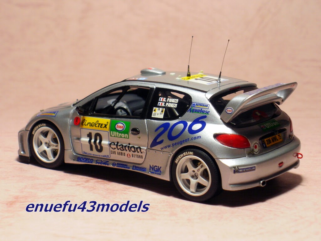 Miniature 1/43 - SKID - Peugeot 206 WRC Esso Rallye Monte Carlo 2