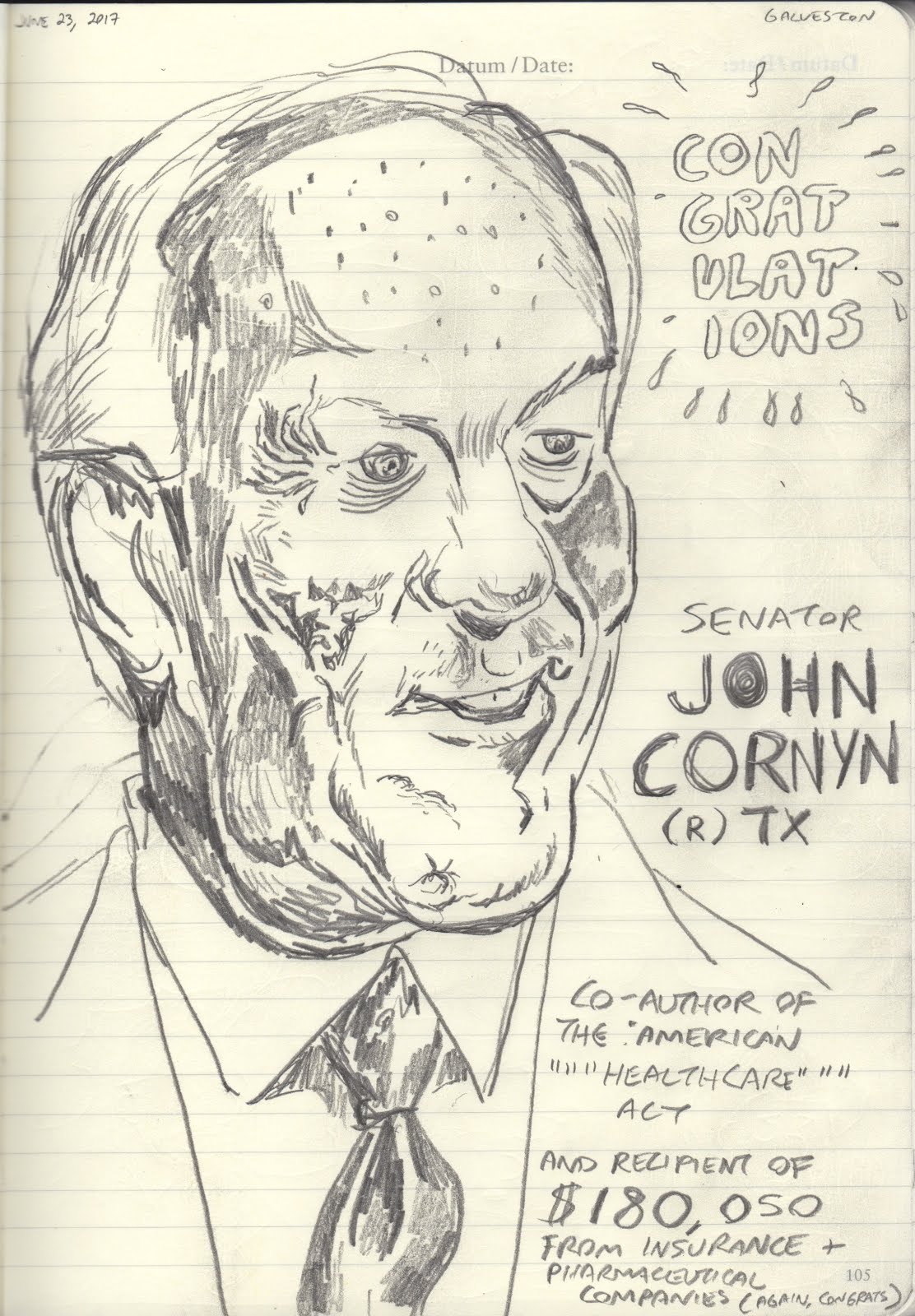 Pat Palermo's Galveston Drawing Diary