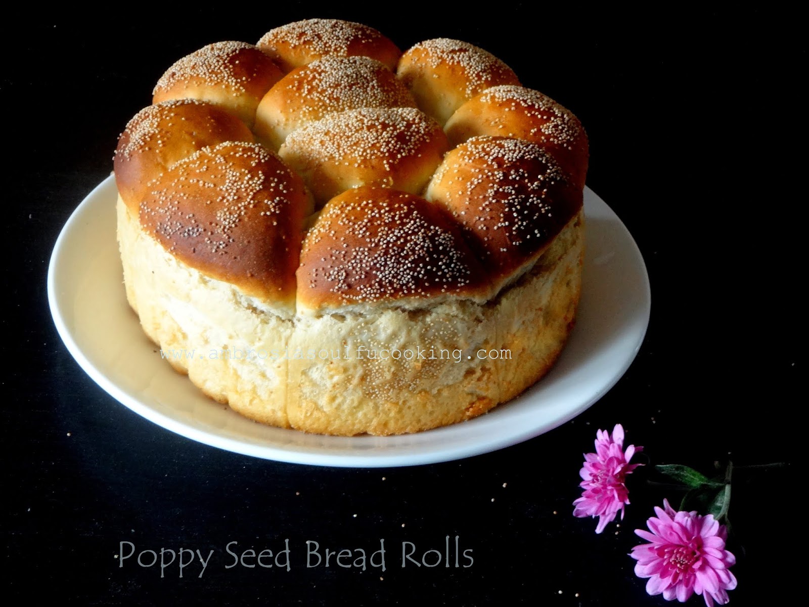 Poppy Seed Bread Rolls (Vegan) BreadBakers Ambrosia