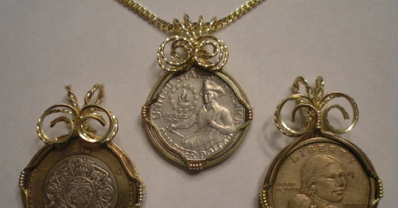 Wire Wrapped Coin Pendant or Key Chain Tutorial