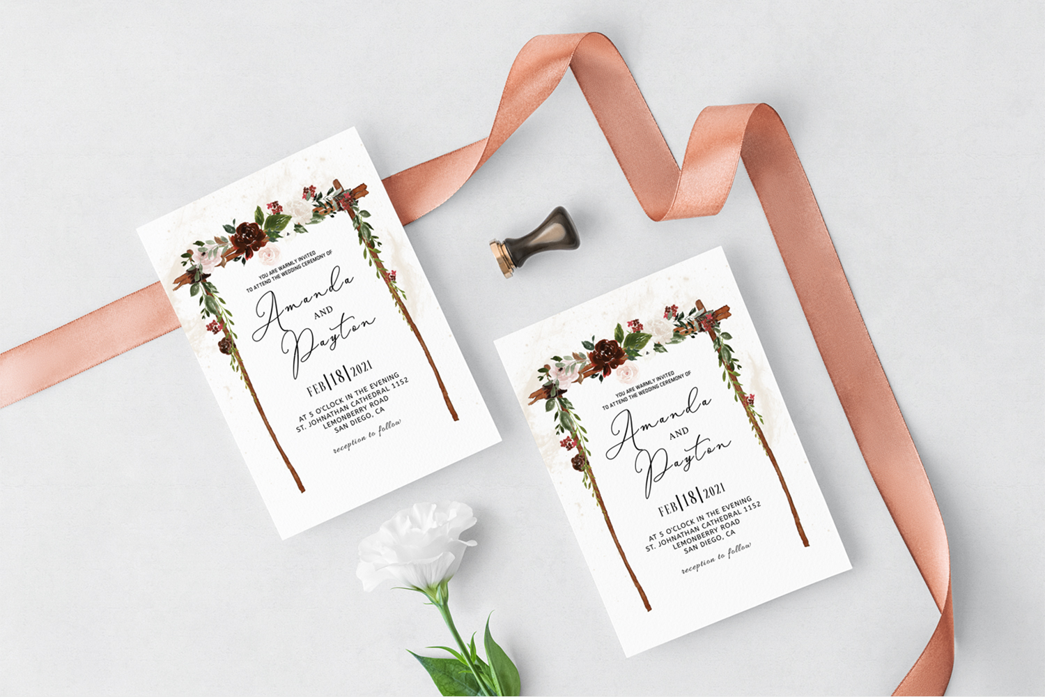burgundy-floral-arch-wedding-invitation-burgundy-floral-arch-wedding