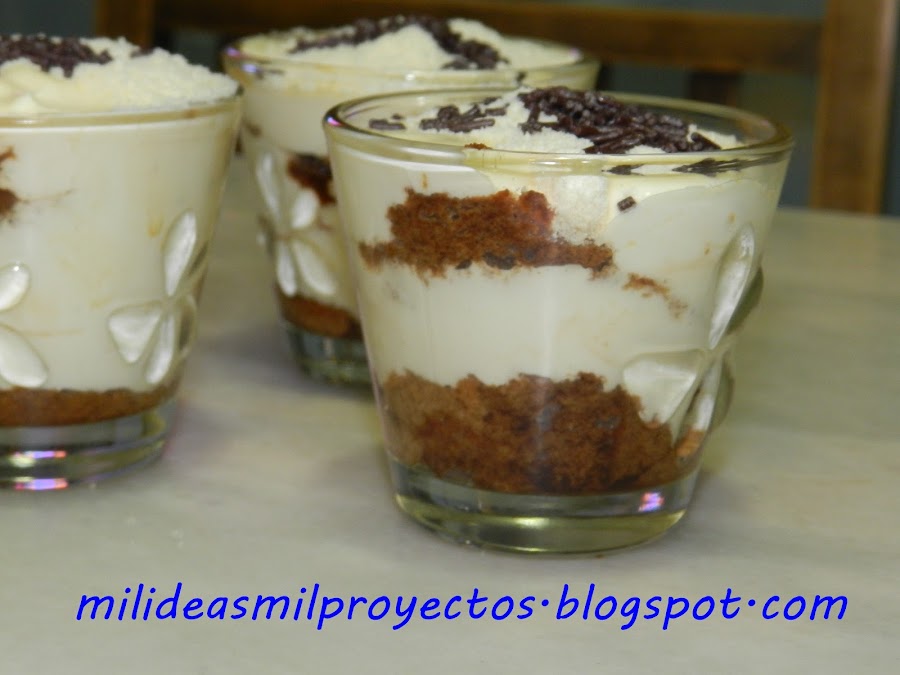 Chupitos de tiramisú