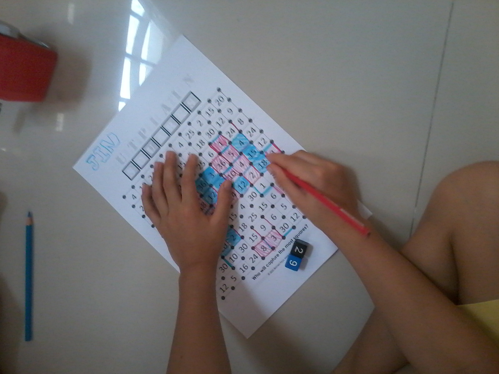 Three J's Learning Dots and Boxes variation