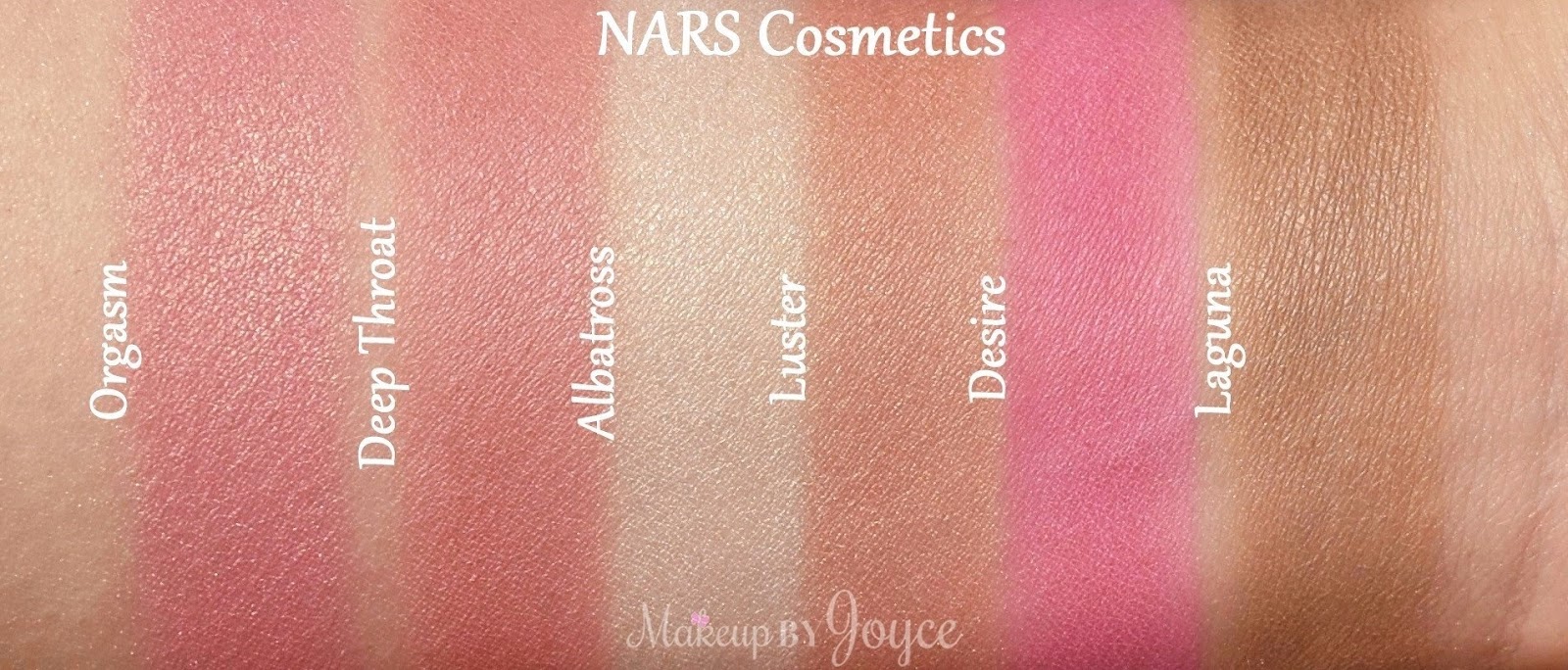 MakeupByJoyce ** !: Swatches + Review: Nars Nordstrom's Best Cheek ...
