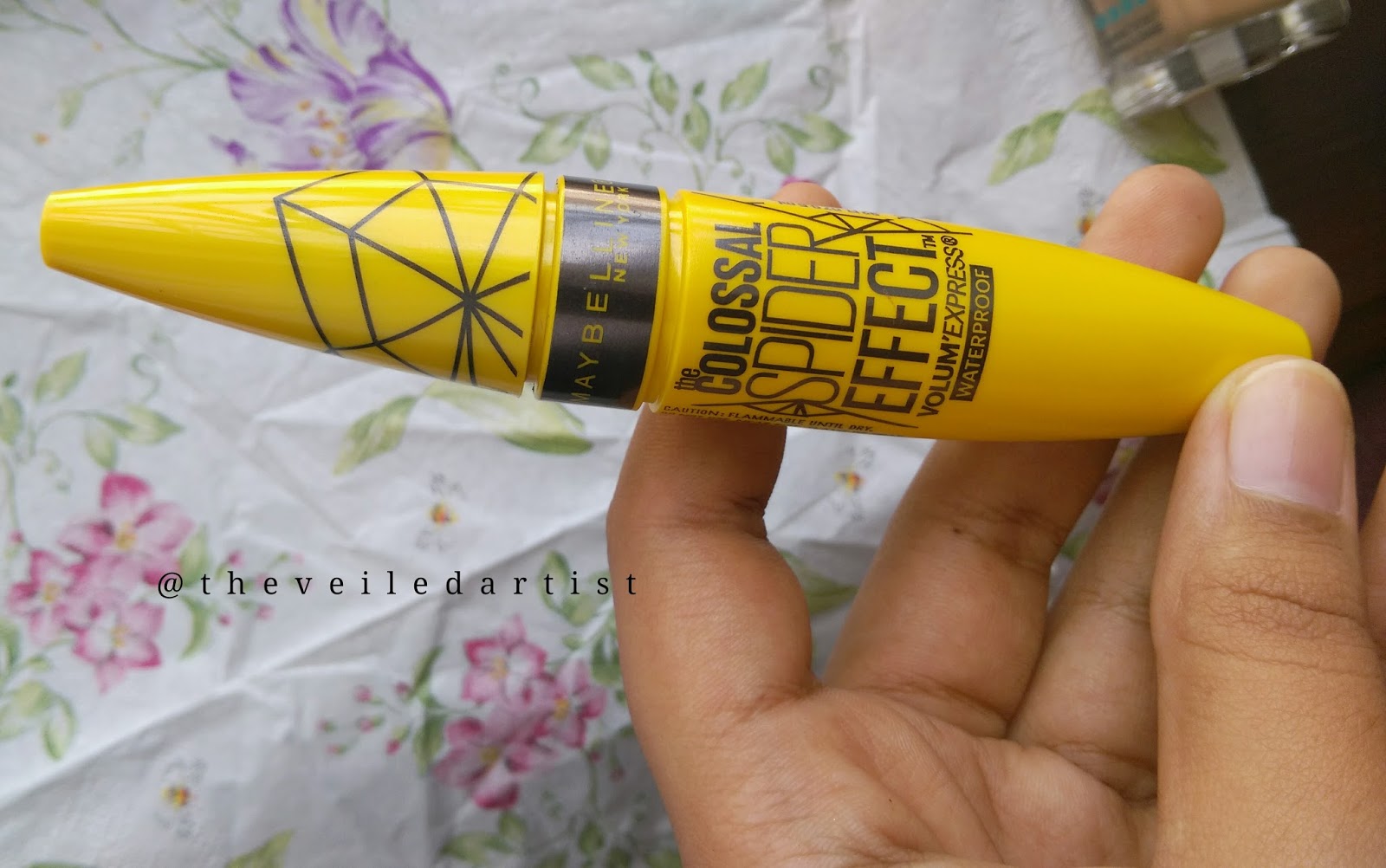 Volume Express Spider Effect Waterproof Mascara and Swatches - The Veiled Artist