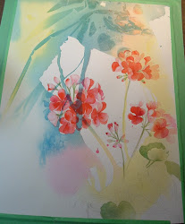 geranium watercolor geraniums diana davis