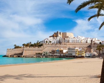 La playa de Peñíscola, turismo