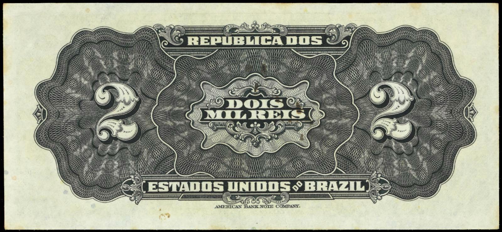 Cédulas Brasileiras 2 Mil Reis