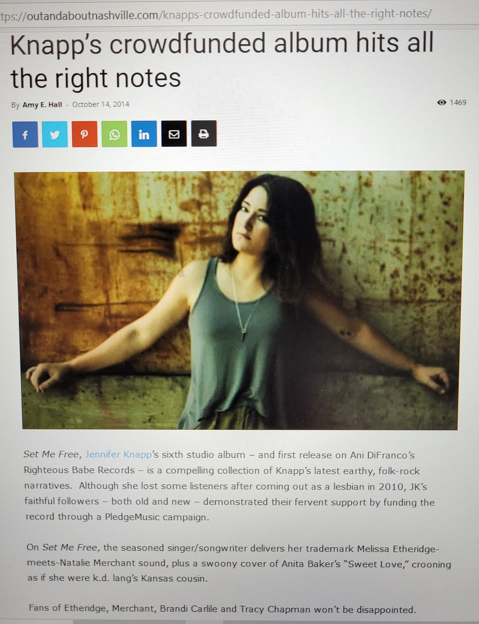 SPIN and TELL A Look Back Jennifer Knapp Record Review