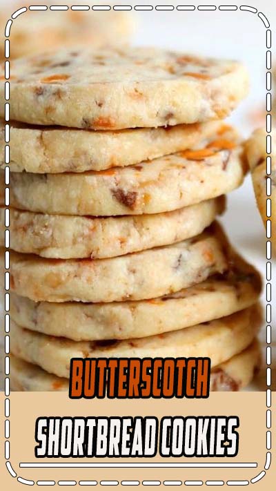 These melt in your mouth Butterscotch Shortbread Cookies are everything shortbread should be: buttery, crumbly lightly sweetened, and totally delicious. This batch makes a bunch so be prepared to share with friends and family! // Mom On Timeout #butterscotch #toffee #shortbread #cookies #baking #dessert #desserts #Christmas #holidays #sweets #cookie #recipe #recipes