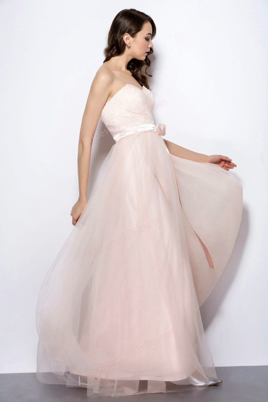 http://www.bridesmaidwire.com/lace-top-strapless-sweetheart-floor-length-blush-tulle-bridesmaid-dress-998.html
