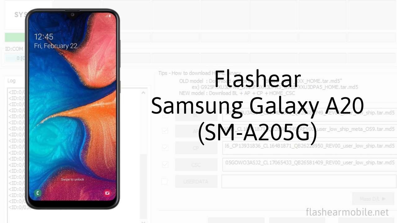 Flashear, instalar firmware de fábrica Samsung Galaxy A20 (SM-A205G) paso a  paso Flashear Mobile