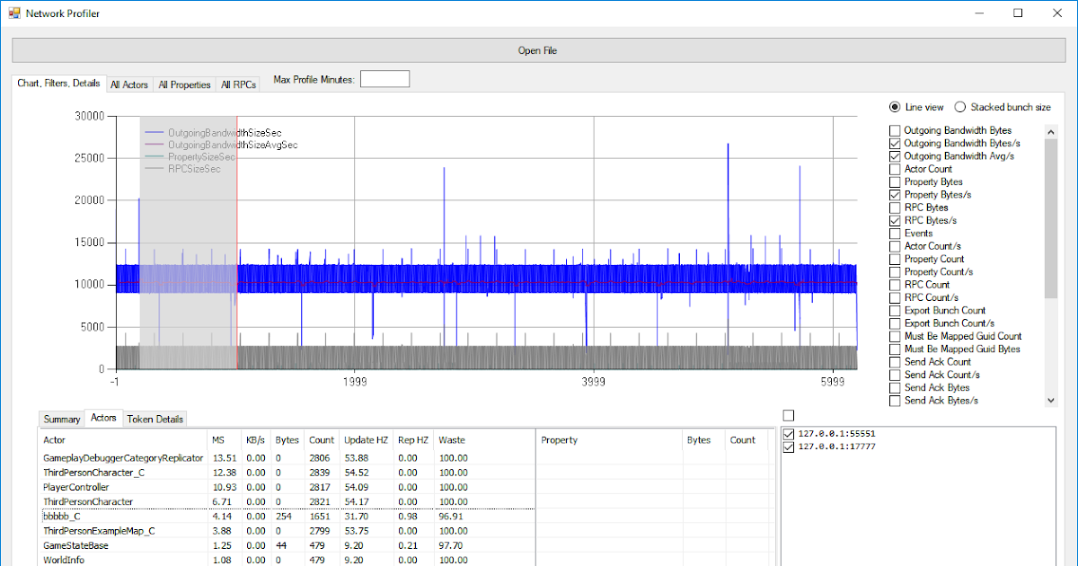 UE4 Network Profiler介紹 (二)