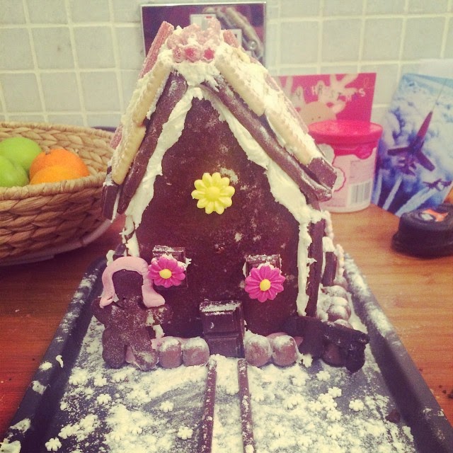 Lucy Hale's Gingerbread House