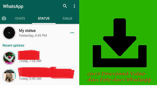 Cara Download Foto dan Video dari Status WhatsApp